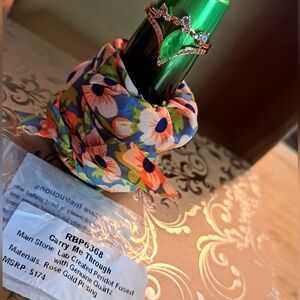 Bomb Party Peridot Fused Quartz Ring